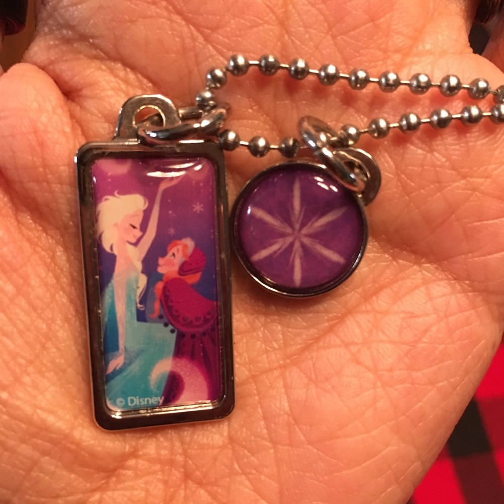 Frozen wonderground art necklace